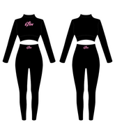 Black/Pink Crop Set