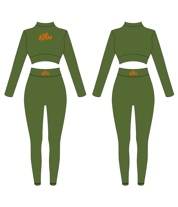 Olive Green/ Orange Set
