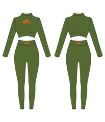 Olive Green/ Orange Set
