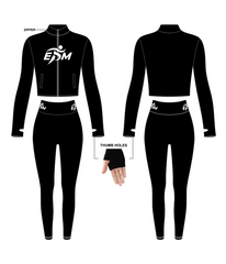 Black/White Zippered Set